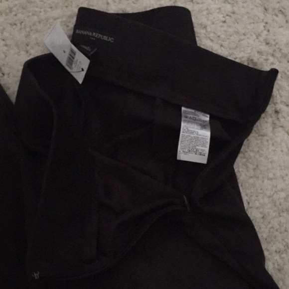 Banana Republic- faux suede pant - brown 8 - Picture 4 of 4